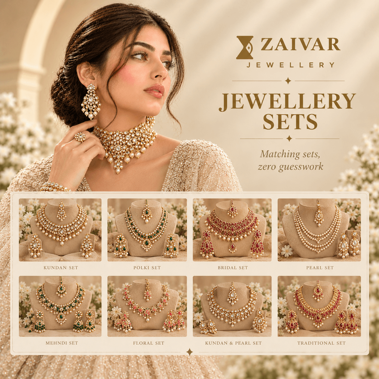 Complete bridal and festive jewellery sets